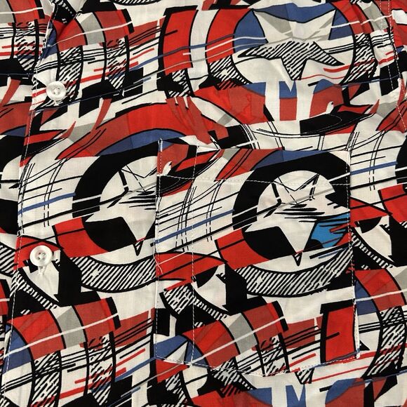 NWT Marvel Captain America Mens SS Button Down Shirt - Size XXXL - Picture 4 of 6